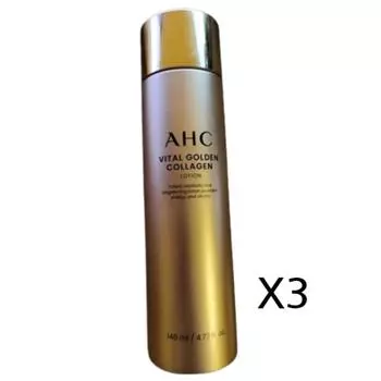AHC Vital Golden Collagen Lotion, 140мл, 3 шт.