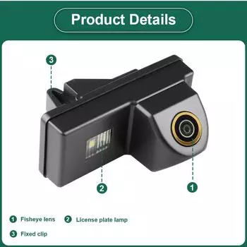 AHD1080P 1000TVL Starlight Night Vision Водонепроницаемая автомобильная камера заднего вида для Toyota Land Cruiser Prado 2012-2014