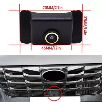 AHD 1080P Автомобильная камера переднего вида 170° Fisheye Golden Lens Full HD ночное видение Автомобиль для Hyundai Elantra 1.5L 2021 2025 CVBS 1080X720P