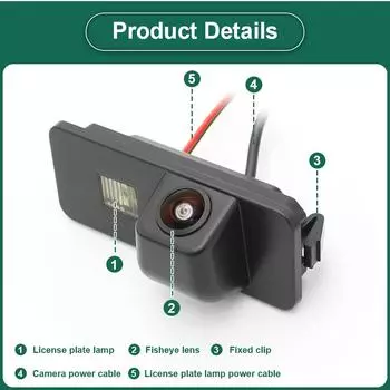 AHD 1080P Автомобильный номерной знак фонарь заднего вида камера для Volkswagen VW Polo Magotan Bora Jetta Golf5 Passat B5 B6 CC Skoda Superb