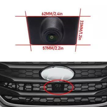 AHD 1080P Fisheye CCD Автомобильная камера переднего вида для парковки с положительным логотипом для Hyundai IX35 2010 2011 2012 2013 2014 2015 Водонепроницаемая CVBS 1080x720P