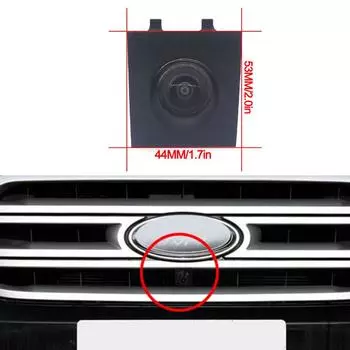 AHD 1080P HD Автомобильная камера переднего вида Водонепроницаемая парковка CVBS Переключатель 140 ° Ночное видение Положительная камера для Ford Everest 2016 2017 CVBS 1080x720P