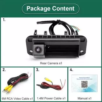 AHD 1080P Камера заднего вида, встроенная в ручку багажника, для Mercedes-Benz C-класса C180 C200 C260 MB W204 W205 S204 W212