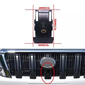 AHD 1080P LOGO Автомобильная парковочная камера переднего вида Водонепроницаемая для Toyota Land Cruiser Prado 150 J150 LC150 2014 2015 2016 Аксессуары CVBS 1080X720P
