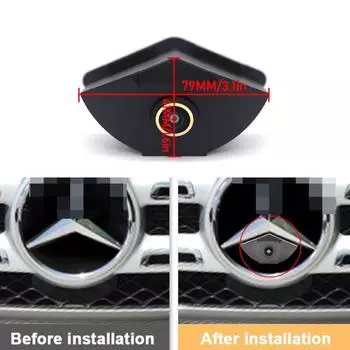 AHD 920P Fisheye CCD Автомобильная камера переднего вида с положительным логотипом для парковки Mercedes-Benz W204 S204 X204 W166 GLK GLC GLE GLA ML Class CVBS 1080X720P