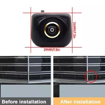 AHD CCD CVBS Золотая камера Full HD для парковки автомобиля, камера переднего вида, водонепроницаемая, ночное видение для Mercedes Benz S-Class 2015~2017 CVBS 1080X720P