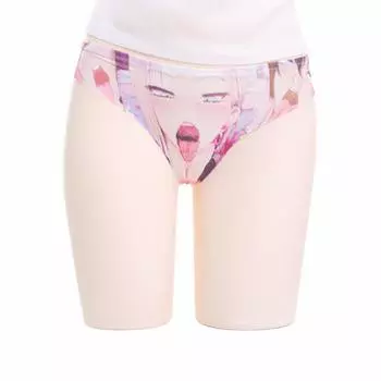 Ahegao Sexy Erotic Sexy Extremely Beautiful Cute Manga Pattern [YOMORIO] Брюки с Т-образным вырезом, Женское нижнее белье, Нижнее белье, Косплей, Шорты, Попа,
