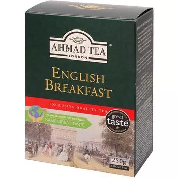 AHMAD TEA English Breakfast Leaf Tea Paper Box Black Tea 250g Use Large Capacity Commercial (Tea Leaves) [Daily Use]