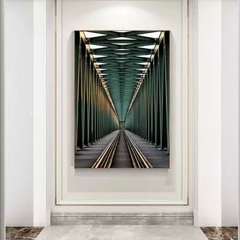 AHPAINTING Настенная картина с принтом на холсте Пейзажная живопись Архитектура Фото для гостиной Домашний декор без рамки 21cm30cm NoFrame