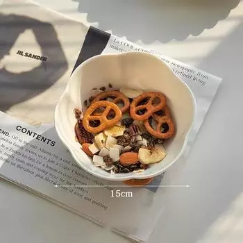 Ahundjiaz-Nordic Pure White Ceramic Plate Set, Десерт, Завтрак, Паста, Западная, Домашняя посуда, Наборы кухонных тарелок