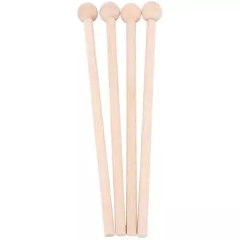 Ahvqevn 2 Pairs Wooden Mallets Percussion Sticks Hammers for Energy Wooden Knitting Bells Chimes, Xylophones, Blocks, Chimes, Bells,