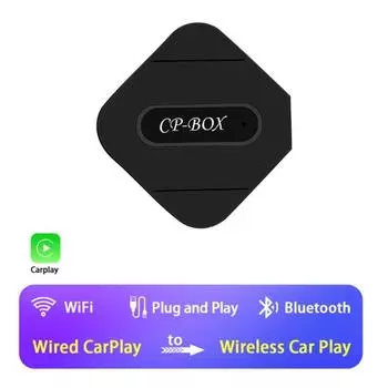 AI CarPlay Box Беспроводной автомобильный адаптер CarPlay Android Auto Мини-легкая автомобильная коробка белый