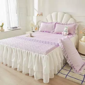 AI WINSURE-Современное летнее покрывало из латекса, комплект покрывала из охлаждающего кружева с наволочками, размер Queen и King, 150x200 180x220cm 71x87inch