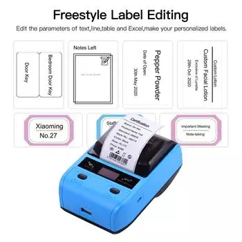 Aibecy DP23 58 мм Портативный термопринтер Беспроводная доставка Экспресс-принтер для доставки посылка US PLUG RO розы красного