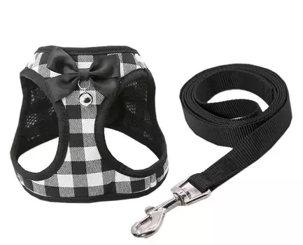 Aibnoshy Lead Harness 2 Piece Set Cat Dog Clothes Torso Pet Supplies Small Medium Dog Cat Clothes Cat Wear Dog Wear Black3 XS T-Shirt