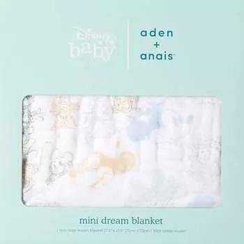 aiden and anais детское одеяло aden + anais подлинный японский продукт детский подарок мини одеяло 1 шт микки + минни atbc10004dij многоцветный 70x70 см