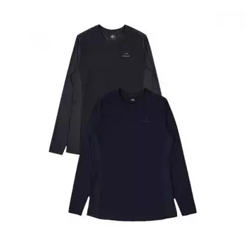 Aider Женская S Kaiden Ice Длинная круглая футболка Dwp22202 Black/S