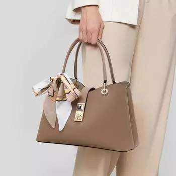 Aidrani легкая роскошная женская сумка из натуральной кожи цвета хаки, большая вместимость, одно плечо, повседневная, для мам, женская, ручная сумка хаки