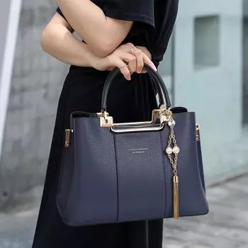 Aidrani Новая кожаная женская сумка, большая вместимость, универсальная сумка через плечо из коровьей кожи