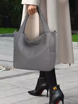 Aidrani Новая женская сумка большой вместимости, изготовленная из коровьей кожи, повседневная сумка через плечо