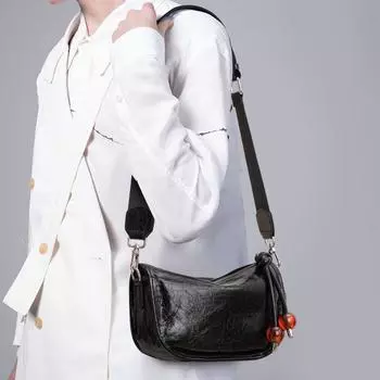 Aidrani Новая женская сумка подмышкой, изготовленная из коровьей кожи с плиссированным дизайном, можно носить на одном плече или через плечо.