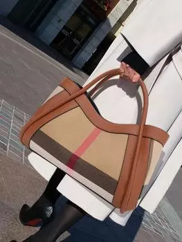 Aidrani Новая женская сумка в клетку в стиле ретро, большая вместительная сумка класса люкс, сумка из натуральной холщовой кожи