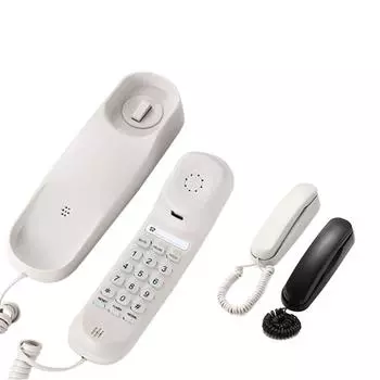 Офисный телефон AIEK TC-990, стационарный настенный телефон, функция паузы, отключения звука и повторного набора, влагостойкий тонкий проводной телефон для гостиниц и домов белый