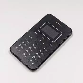 AIEK X8 Мини-телефон GSM 2G Суперлегкий портативный Bluetooth Маленький мобильный телефон Поддержка FM-радио Фонарик Многоязычный чёрный