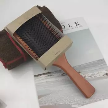 Aifanda Wooden Air Cushion Comb - Антистатический массажный парикмахерский инструмент OPP Bagged