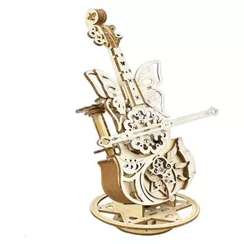 AIJUYE 3D Puzzle, Музыкальная шкатулка, Деревянный пазл, Игрушка, Деревянный пазл, Набор для самостоятельной работы, Деревянный 3D пазл, Развивающая игрушка, Убийство времени, Набор для сборки, Для