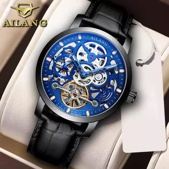 AILANG новые часы мужские механические часы полые полностью автоматические механические часы модные часы