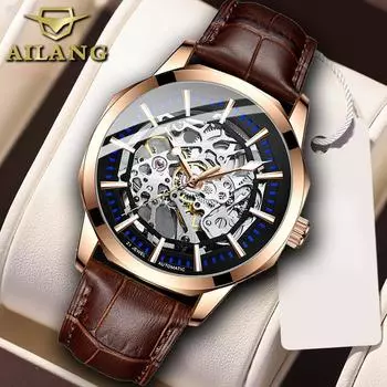 AILANG новые швейцарские мужские часы, полностью автоматические механические часы, водонепроницаемые
