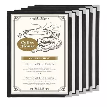 Ailenlan A4 Меню-книга Таблица A4 5 книг Набор файлов меню Меню-книга A4 4 страницы Двусторонняя книга-меню Совместимость с форматом A4 4 страницы Прозрачная