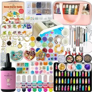 Ailes UV Resin Accessory Kit Набор УФ-смолы Тщательно подобранный набор предметов включает в себя необходимые инструменты, с помощью которых вы можете сделать Шакашакарезин (L)