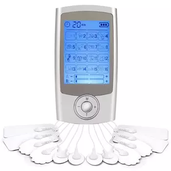 AILOXIN Handy EMS Microcurrent Care Whole Body Muscle 16 20 Stair Applicable Before and After USB Perfect Birthday Gift for Parents Massager, Tool, серебряный