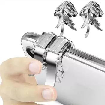 Aim Key Игровые аксессуары Триггер для PUBG Рукоятка Триггер Кнопка огня Джойстик Геймпад Контроллер серый/серебряный