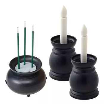 Aimedia 2 LED candles 1 LED incense stick incense sticks Electric incense sticks Electronic incense sticks Automatic Electric candles Buddhist altar чёрный