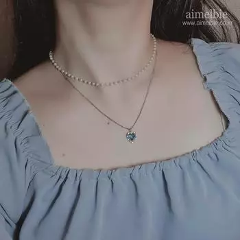 [Aimelbie] Многослойное синее кристаллическое сердце