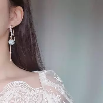 [Aimelbie] Рубленый цветок мяты в деревенском стиле