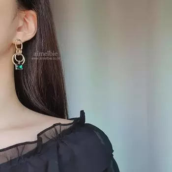 [Aimelbie] Современные изумрудные сандалии с обручами