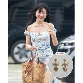 [Aimelbie] Винтажное золотое сердце, дыхание