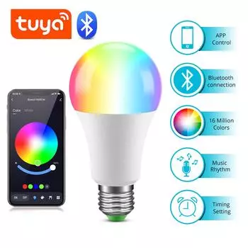 AIMENGTE Bluetooth Tuya RGB светодиодные люстры лампочки для дома многоцветные лампы переменного тока 220 В управление приложением потолочные кухонные светильники H120mm*D64mm