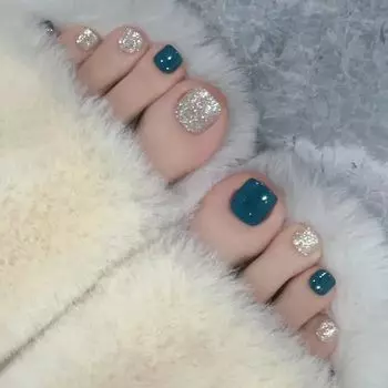 AiMMei Nail 24 Easy Toenail False Small и легко надевать и снимать многоразовые накладные милые накладные ногти Tips, Feet, Pieces, Tips, Nails, Short, Off,