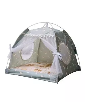 aimoha Pet Bed Princess Tent Type Dog Cat S Green зелёный
