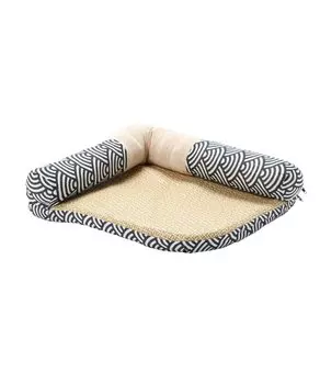 aimoha японский стиль крутая моющаяся кровать для домашних животных кошка собака M синий синий