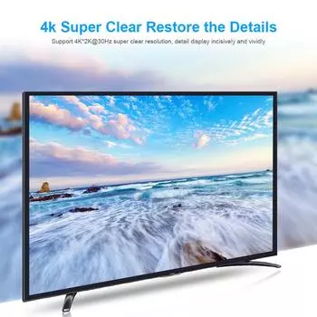 AIMOS HDMI KVM-переключатель 4K 2 в 1 из KVM-переключатель Клавиатура Мышь USB Общий дисплей чёрный