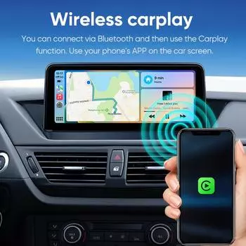 Ainavi 10,25-дюймовый автомобильный радиоприемник беспроводной CarPlay Android Auto для BMW X1 E84 2009 - 2015CIC система 4G мультимедийный проигрыватель 2 Din