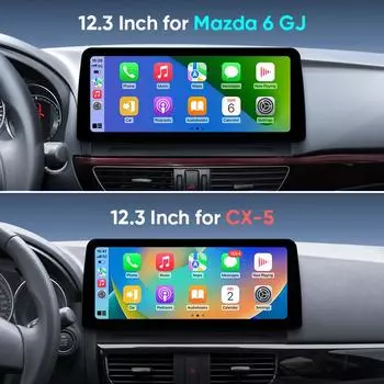 Ainavi 12,3-дюймовый автомобильный радиоприемник для Mazda 6 GJ Atenza CX5 CX 5 2013 2014 2015 беспроводной CarPlay Android Auto автомобильный мультимедийный проигрыватель