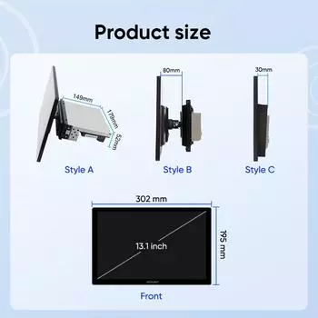 Ainavi 13,1-дюймовый универсальный для Toyota Honda Volkswagen Kia Jeep Peugeot Nissan Car Radio Carplay Android Auto Multimedia Player
