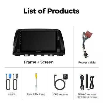 Ainavi автомобильное радио для Mazda CX5 CX-5 2012 2013 2014 2015 беспроводной Carplay Android Auto стерео мультимедийный плеер WiFi 4G 2 Din